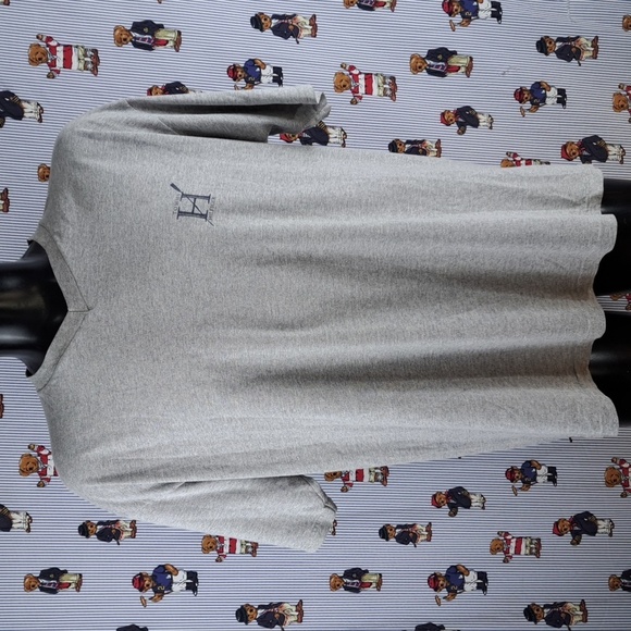 Vintage Tommy Hilfiger Athletics rowing back graphics gray & blue XL t-shirt - Picture 3 of 7